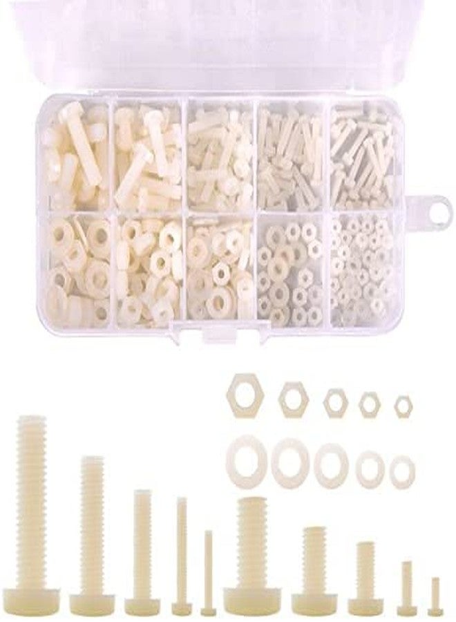 REES52 M2 M2.5 M3 M4 M5 (Total 270pcs) Nylon Screw/Nut/Washer Assortment Kit Come with Plastic Box - Image 3
